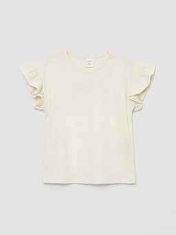 Bisiklet Yaka K?z ?ocuk Ti??rt