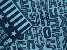 Плед 3с109.412ж1 Letters(т.синий2) 208х200 см