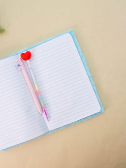 Блокнот плюшевый Smiling lama, blue, 21,5х15 см, плотность 70 гр.