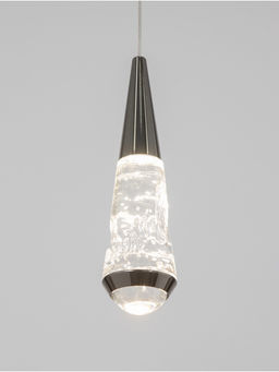 Светильник BayerLux «Сандрес», LED, 5 Вт, 4000К, чёрный хром, 7×7×26-176 см