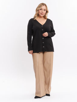 Кардиган в рубчик GA81008BLK01 - Артесса фото 7