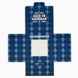 Цена за 5 шт. Коробка для шоколада квадратная Мужской, 10.2?10.2?1.4 см