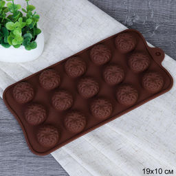 Форма силикон. для льда и конфет 15 ячеек 21*10,3*1,4/1,3см арт HL-152,153 (725976, 725977)