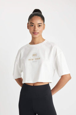 DeFactoFit Футболка с короткими рукавами и круглым вырезом NBA New York Knicks  фото 5