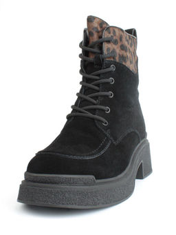 04-M512B-531-2M-14 BLACK Ботинки зимние женские (натуральная замша, натуральный мех) - Фабричный китай фото 8