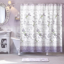 Штора для ванной комнаты, полиэстер, 180*180 см, LAVANDE FRANCE, шт - Valiant фото 5
