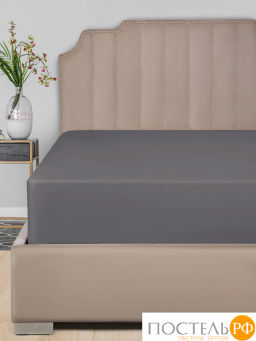 Простыня на резинке SleepiX САКАИ хлопок т-сер