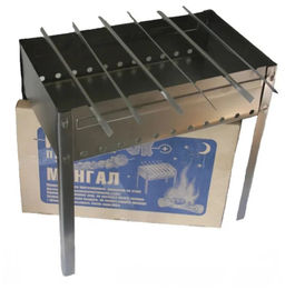 Мангал разборный с 6-ю шампурами 50*50*30 (0,6 мм) КОСТЕРОК +