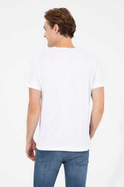 U. S. Polo Assn Мужская фиолетовая футболка с круглым вырезом - U.s. polo assn фото 5