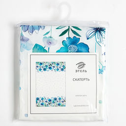 Скатерть Этель. Незабудки, 149?110 см, 100% хлопок, саржа 190 г/м?