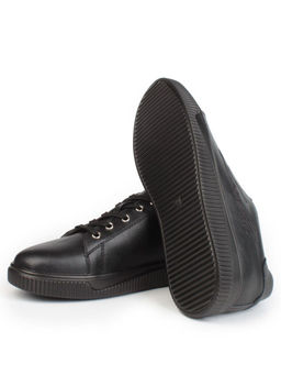 05-PDD165-3 BLACK Кроссовки женские (натуральная кожа) - Фабричный китай фото 14