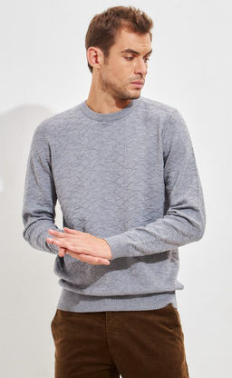Джемпер мужской P321-15205 серый меланж - Primm фото 9