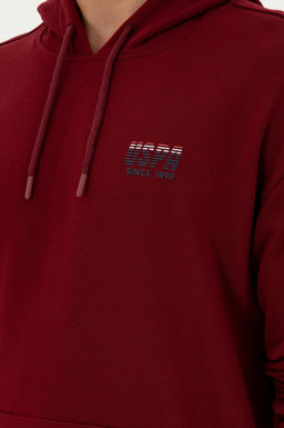 Мужской бордово-красный свитшот Неожиданная скидка в корзине - U.s. polo assn фото 7