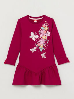 CRB wear/CWKG 62886-24-290 Платье для девочки, вишневый/Ex.Cherubino  фото 3