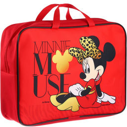 Папка с ручками А4, 35×27 см, текстиль, Минни Маус