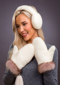 Наушники норка жемчуг