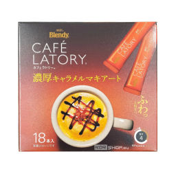 Растворимый кофе Макиато с карамелью в стиках Кафе Латори/Cafe Latory Blendy AGF, Япония, 207 г (11,5 г х 18 шт.) Акция