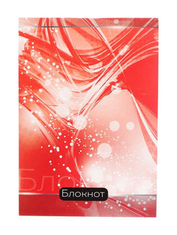 Цена за 20 шт. Блокнот А6, 40 листов в клетку на скрепке Абстракция, обложка мелованный картон, МИКС - Calligrata фото 5