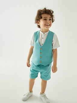 Hakim Yaka Erkek Bebek 3l? Tak?m - Waikiki фото 2