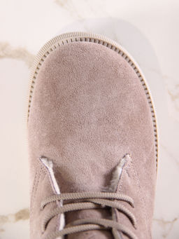 Ботинки 308.патрицияka.Капучино замша R/шерсть