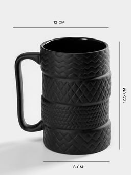 Кружка Шины, 460 мл, керамика, чёрная