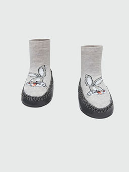 Bugs Bunny Desenli Erkek Bebek Ev ?orab? - Waikiki фото 2