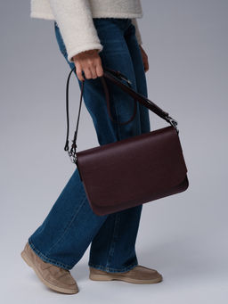 Сумка на плечо Deboro 30512 зимняя вишня