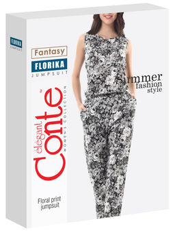 CONTE Комбинезон женский FLORIKA black-white black-white
