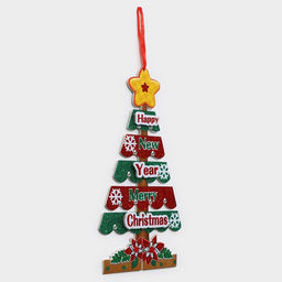 Новогоднее украшение настенное Новогодняя ёлка, подвеска, 40х22,5 см - Simaland фото 3
