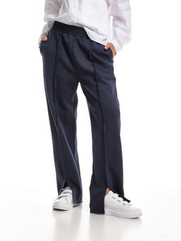 Брюки со строчкой для девочки 33-7499 хаки - Mini maxi фото 16