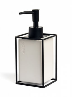 Диспенсер для жидкого мыла 7,5x7,5x17 белый керамика