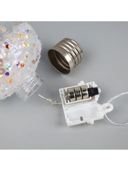 Ёлочный шар Жёлудь, 12х7 см, 4 LED, от батареек, свечение тёплое белое - Luazon lighting фото 11