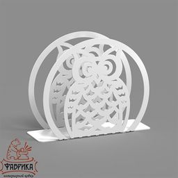 Салфетница кухонная металлическая Сова 703-007 - Фабрика интерьерной ковки фото 4