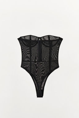 TULLE CORSET BODYSUIT - Zara фото 6