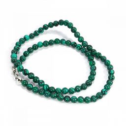 Бусы из камня Малахит приносит успех и счастье 6мм 47см