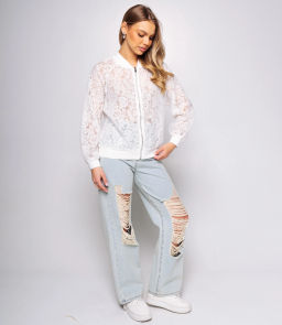 Бомбер #КТ001 (14), белый - Dommod фото 4