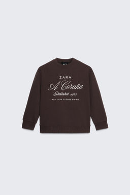 50TH ANNIVERSARY EMBROIDERED SLOGAN SWEATSHIRT