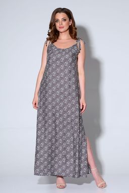 Платье Liona Style 749 кофе