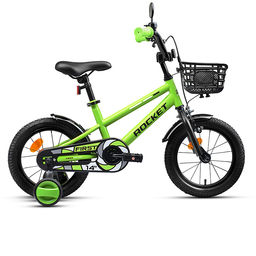 Велосипед 14" Rocket First, цвет зеленый