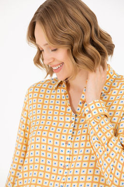 Женская рубашка лосося с длинным рукавом - U.s. polo assn фото 2