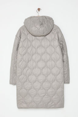 TRENDYOLMILLA Tas Oversize Kal?p Kapusonlu Kapitone Mont TWOAW25MO00242  фото 7