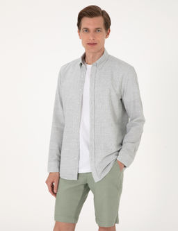 Ye_il Slim Fit Uzun Kollu G_mlek - Pierre cardin фото 3