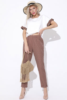 Брюки Саббиани (горох мокко) - Эльза фото 11