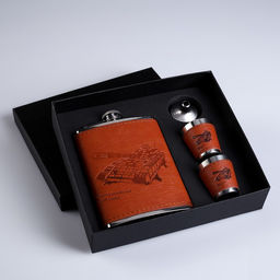 Подарочный набор Танк : фляжка 240 мл, 2 стопки, воронка