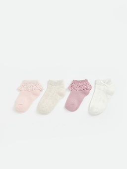 Nak??l? K?z Bebek Patik ?orap 4l?