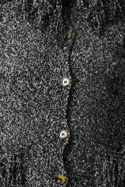 Siyah Sacakl? Mont Gorunumlu Pamuklu Triko H?rka TWOAW25HI00233 - Trendyolmilla фото 3