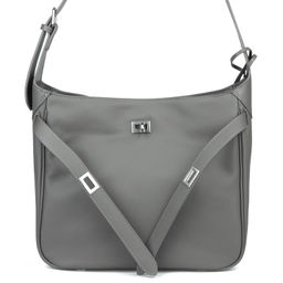 8033 grey, Женская кожаная сумка, Barcelo Biagi