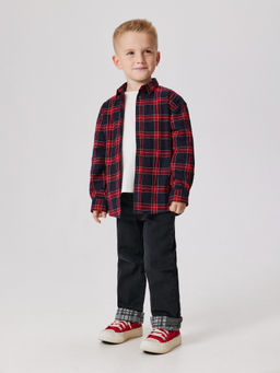 ACOOLA / Сорочка верхняя детская для мальчиков Bento красная клетка