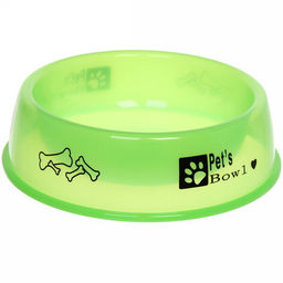 Цена за 3 шт. Миска пластиковая "Паппи" 21*6см цвет зеленый / 500мл