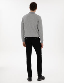 Siyah Slim Fit Kanvas Pantolon - Pierre cardin фото 4